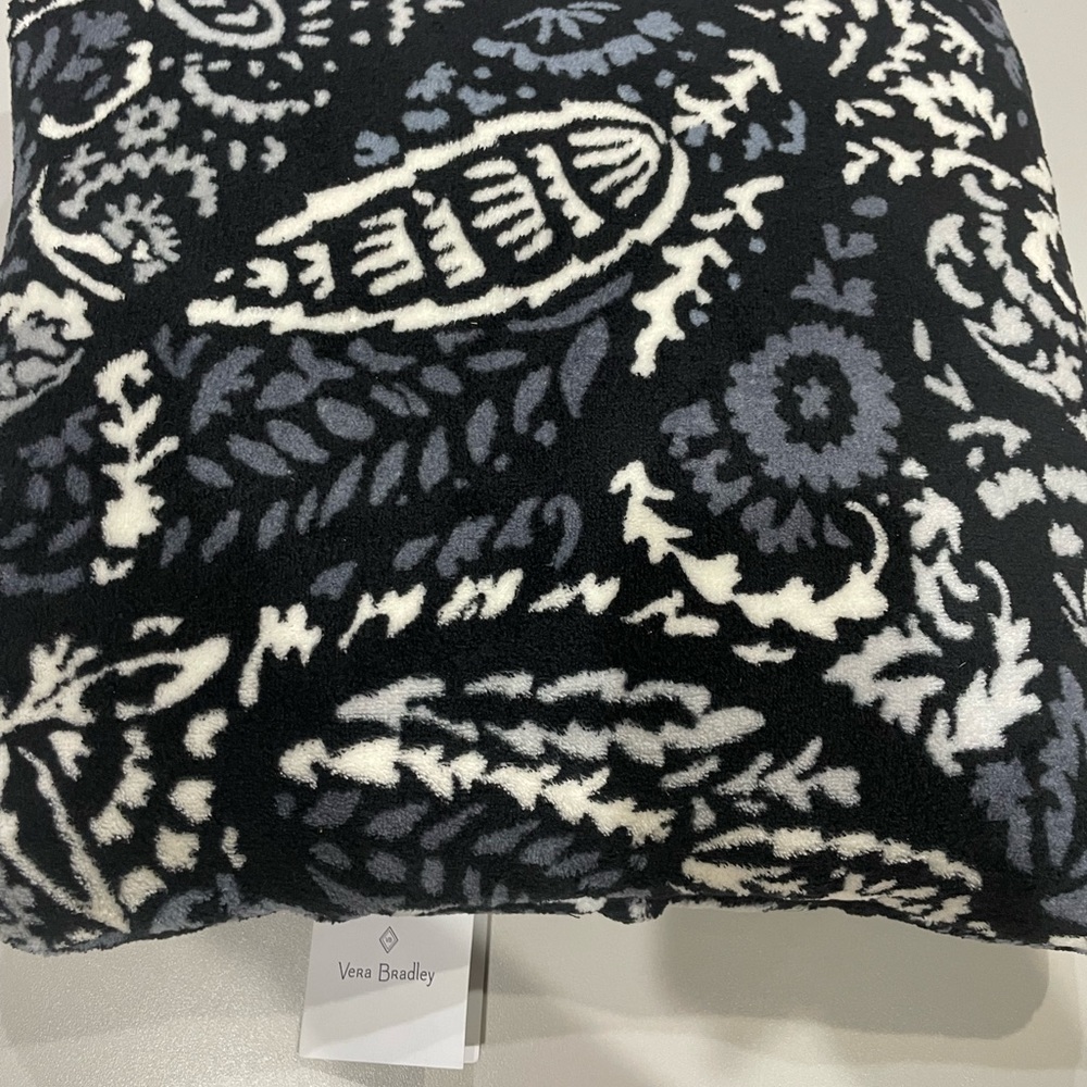 Vera Bradley Travel Pillow/Blanket. NWT!  Paisley Noir. 60”x45”  Originally $49.